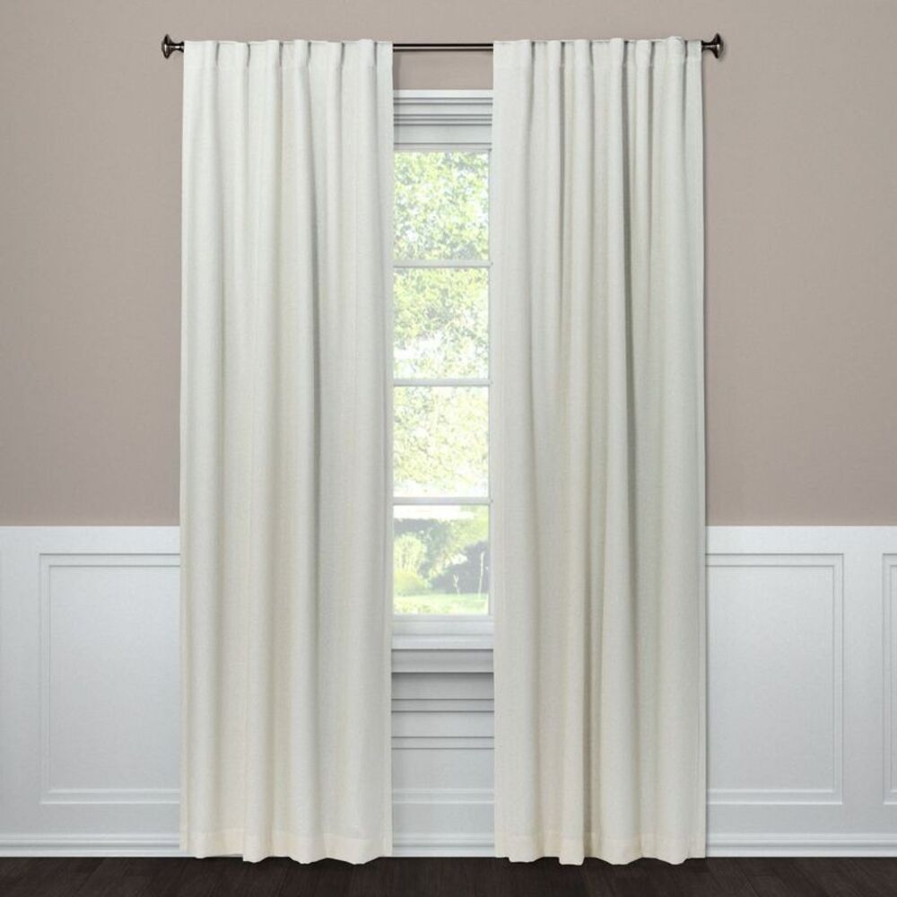 50"x84" Blackout Aruba Window Curtain Panel Sour Cream - Threshold